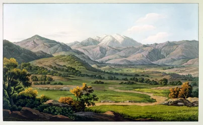 Mount Olympus, as Seen Between Larissa and Baba, Plate 22 from Part 4 of 